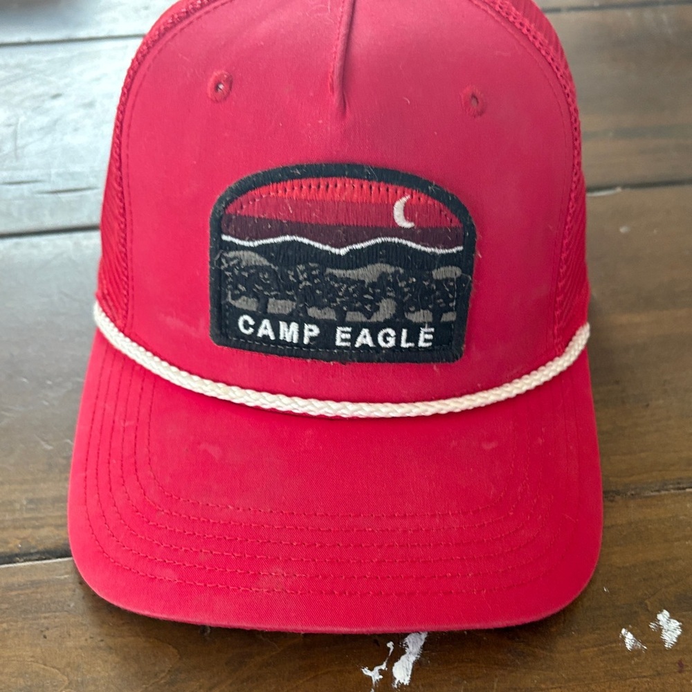 Red Camp Eagle Trucker Hat